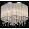 Cwi Lighting 6 Light Drum Shade Flush Mount With Chrome Finish 5562C16C Clear